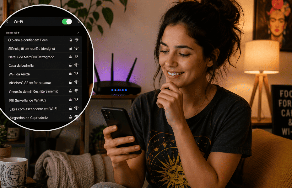 Nomes engraçados para Wi-Fi